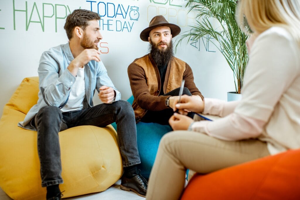 couple during the psychological counselling
